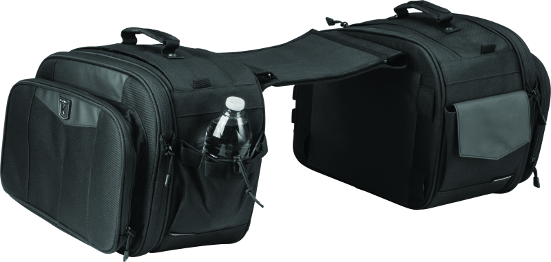 Kuryakyn Momentum Outrider Saddlebags - Durable Waterproof Motorcycle Storage with Adjustable Mounting Straps