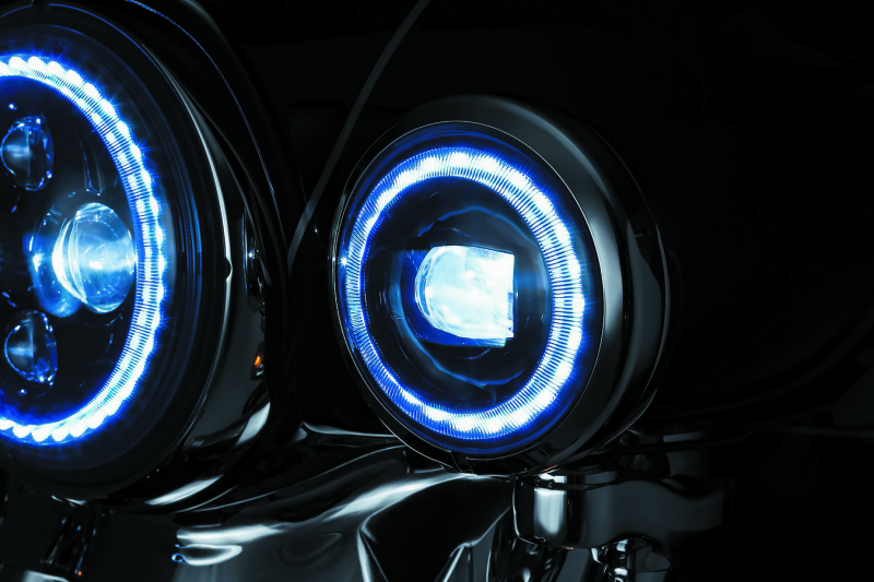 Kuryakyn 4-1/2 Inch Vision Passing Lamps for Indian Chieftain and Roadmaster Models