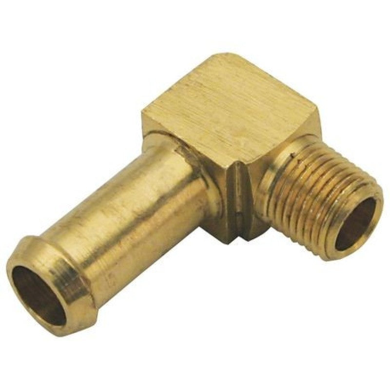 S&S Cycle 1/8-27 NPT to 3/8 inch 90 Degree Pipe Fitting