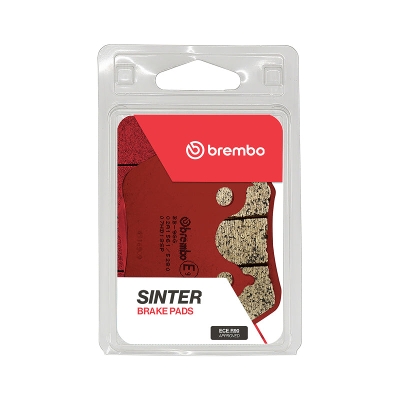 Brembo OE Powersports 07HD18SP Sintered Rear Brake Pads for Harley Davidson Softail and Dyna Models