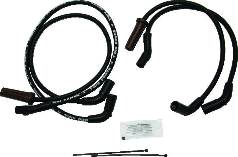 Twin Power 17-Up M8 Touring Models Black Ignition Wire Set by TwinPower – High-Performance Motorcycle Spark Plug Wires for Harley Davidson Touring Bikes