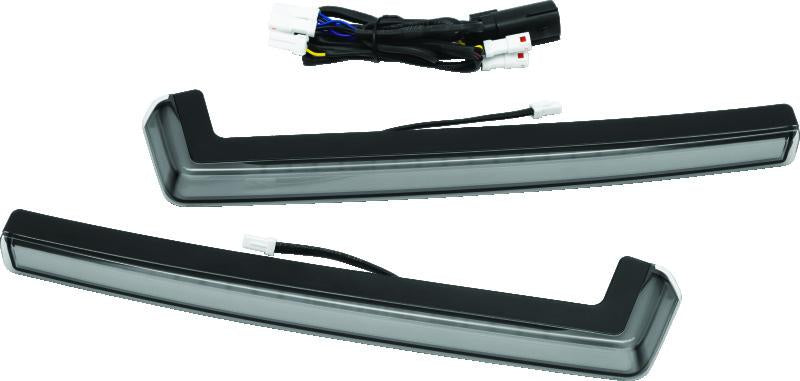 Kuryakyn Tracer Tour Pak Side Lights with Red Lens for Harley Davidson Touring Models