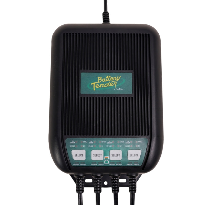 Battery Tender 4 Bank 12A On-Board Marine Battery Charger (Part #022-1004-DL-WH) by Battery Tender