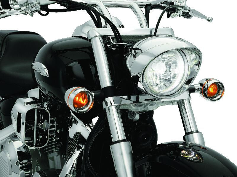 Kuryakyn Deep Dish Bezels with Smoke Lenses for Kawasaki and Honda Cruisers – Part #2270