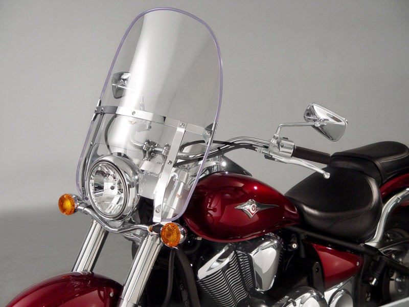 National Cycle Heavy Duty Beaded Round Top Windshield for Cruisers - Clear, Part N2230