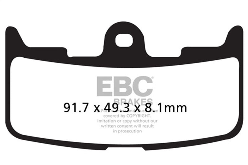 EBC Powersports Double-H Sintered HH Brake Pads for Buell Firebolt XB9R (Part Number FA345HH)