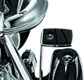 Kuryakyn Zombie Brake Pedal Pad for Harley-Davidson FL Models – Chrome Finish