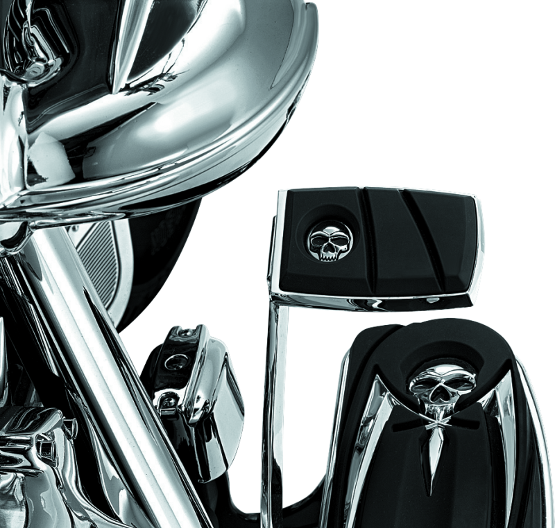 Kuryakyn Zombie Brake Pedal Pad for Harley-Davidson FL Models – Chrome Finish