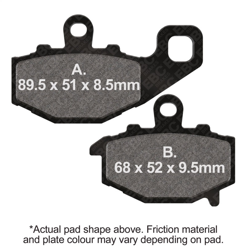 EBC Powersports Double-H Sintered Brake Pads for Kawasaki Z1000 and ZX-10R