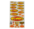 FMF Racing Assorted Sticker Sheet for Powersports Vehicles