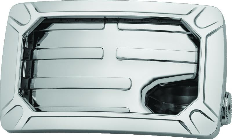 Kuryakyn Nova Curved Horizontal Mount Side License Plate Holder Chrome Part 3192