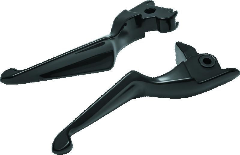 Kuryakyn Boss Blades Lever Set for 2014-2016 Harley Davidson Touring Models, Gloss Black