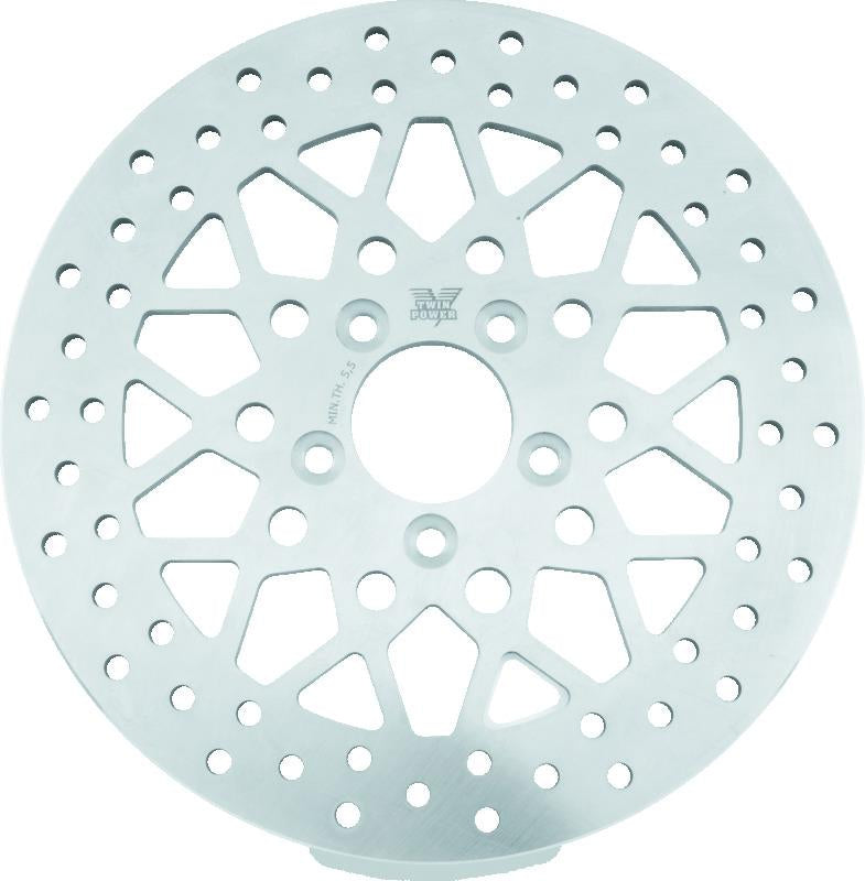 Twin Power 08-Up FLH FLT Rear 11.8-inch Solid Rotor Mesh for Harley Davidson