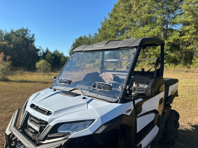 Seizmik 24+ Kawasaki Ridge Ranch Vented Windshield with Toolless Mounting - Hardcoated Polycarbonate