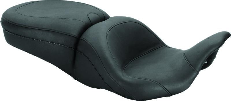 Mustang Motorcycle 08-21 Harley Electra Glide, Road Glide, Road King, Street Glide Lowdown Touring 1-Piece Seat - Black