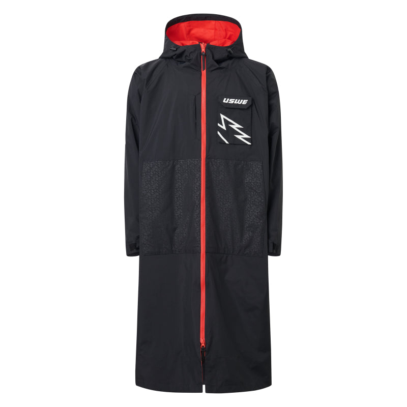 USWE Warm Changing Robe Black - Small/Medium for Powersports