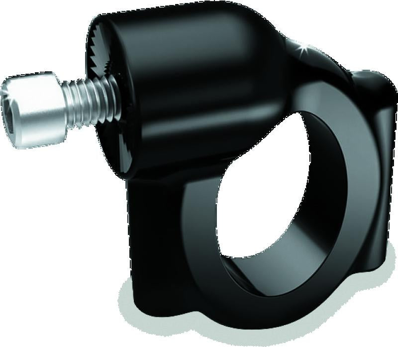 Kuryakyn Side Mount License Plate Holder Clamp for Harley-Davidson Softails (1986-2023) - Gloss Black