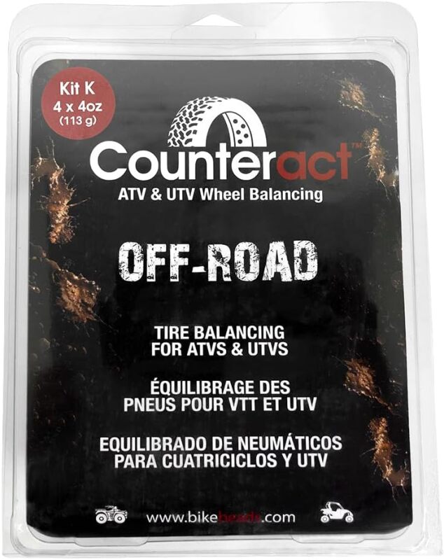 Counteract ATV/UTV Balancing Bead DIY Kit with 4 x 4oz Bags - Powersports Tire Balancing Solution