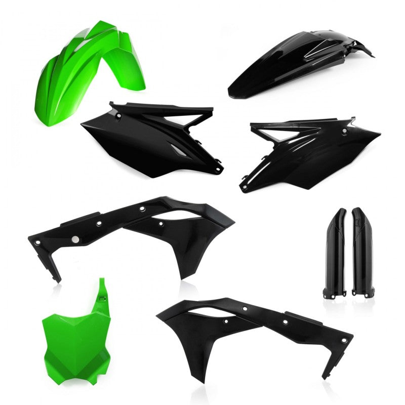 Acerbis Kawasaki KX250F/KX250 Full Plastic Kit - Green/Black (2018-2020)