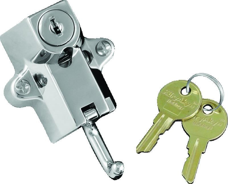 Kuryakyn Universal Helmet Lock for 7/8 inch to 1 1/4 inch Mounts in Chrome