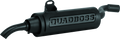 QuadBoss Slip-On Muffler for Honda ATC250ES 1985-1987 - Black Steel with Welded Internal Parts