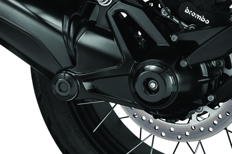 Kuryakyn Lodestar Rear Axle Sliders for BMW R1200 Series – Black