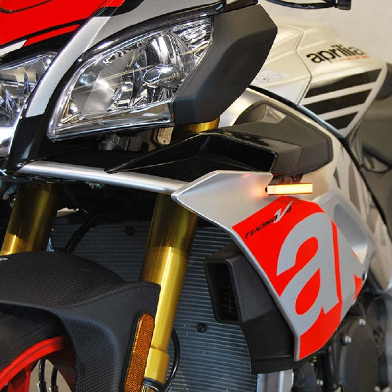 New Rage Cycles Aprilia Tuono 1100 V4 Front LED Turn Signals - Easy Plug-and-Play Installation