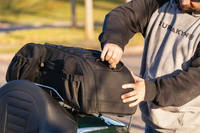 Kuryakyn Momentum Hitchhiker Trunk Rack Bag - Versatile Waterproof Storage for Powersports