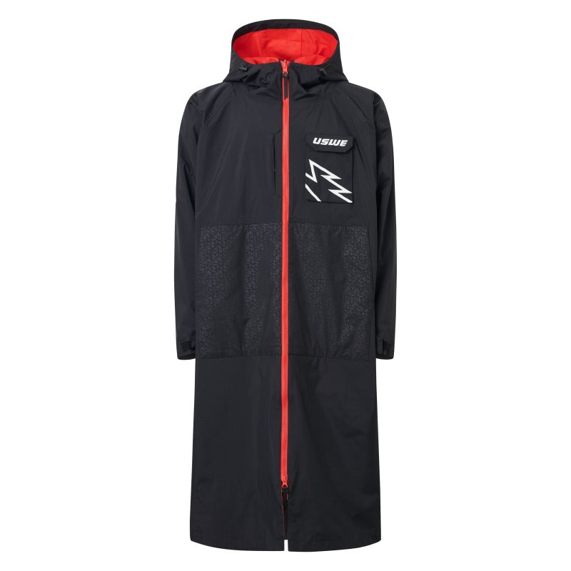 USWE Warm Changing Robe Black - Small/Medium for Powersports