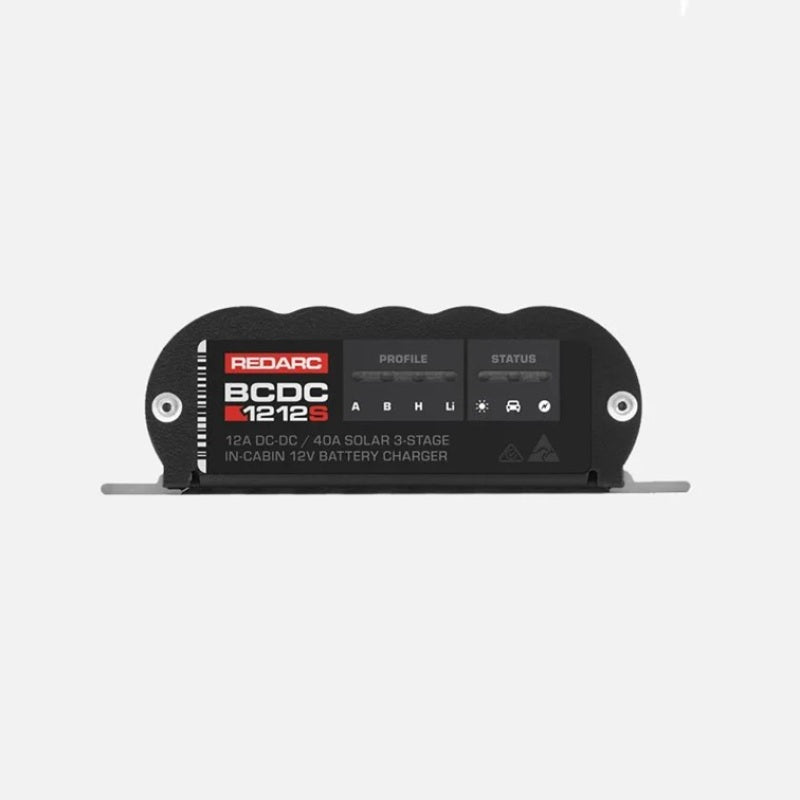 REDARC BCDC1212S DC/DC Vehicle to Trailer Battery Charger with MPPT Solar Control – 12 Amp