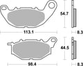 Brembo OE Powersports Sintered Front Brake Pads for Yamaha YZF-R3 and MT-03 (Part #07YA52SA)