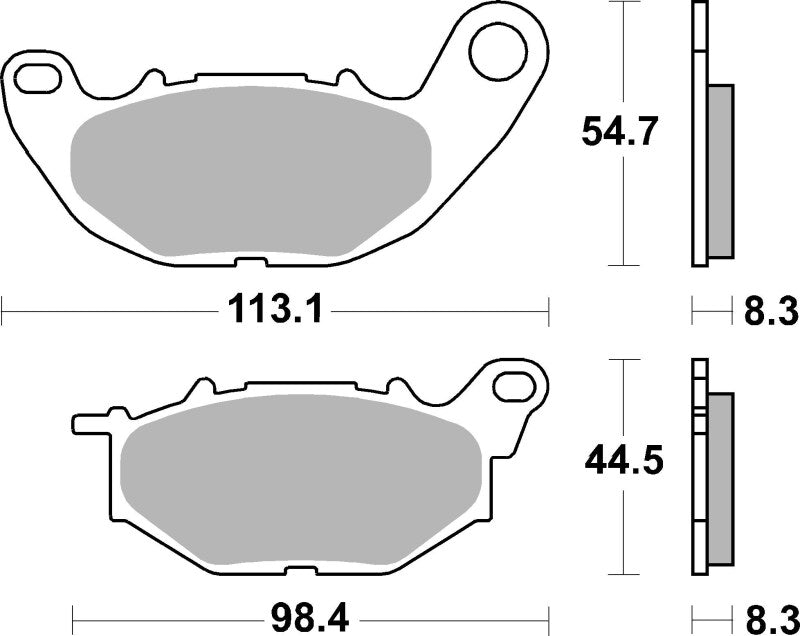 Brembo OE Powersports Sintered Front Brake Pads for Yamaha YZF-R3 and MT-03 (Part #07YA52SA)