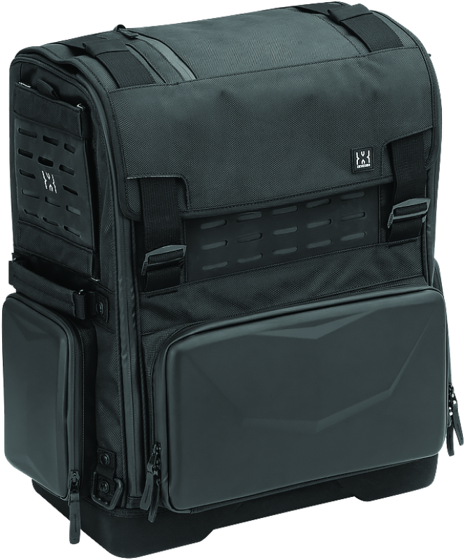 Kuryakyn Xkursion XS Odyssey Bag - Versatile 52-Liter Motorcycle Luggage with Media Storage and External Pockets