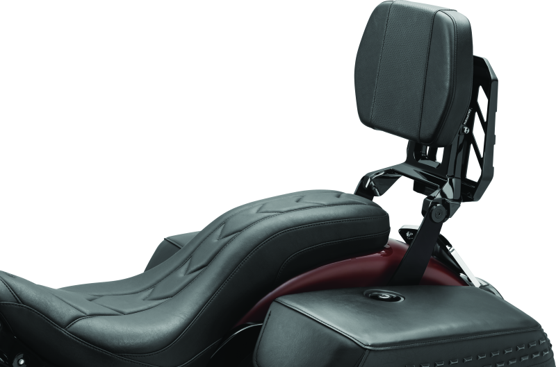 Kuryakyn Neo Driver & Passenger Backrest Black - Versatile Luggage Rack and Back Support System for Powersports Vehicles