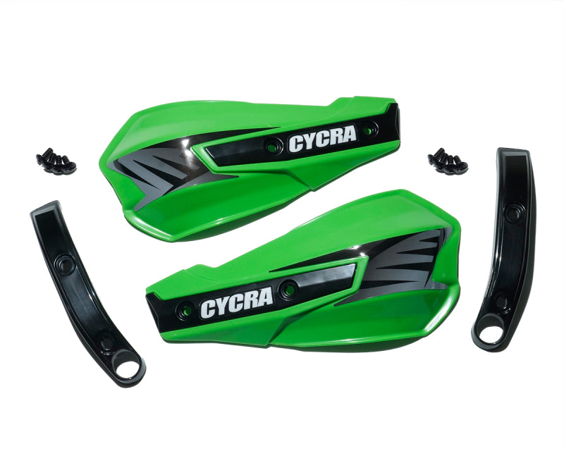 Cycra Vortex Replacement Hand Shields with Abrasion Guards - Green