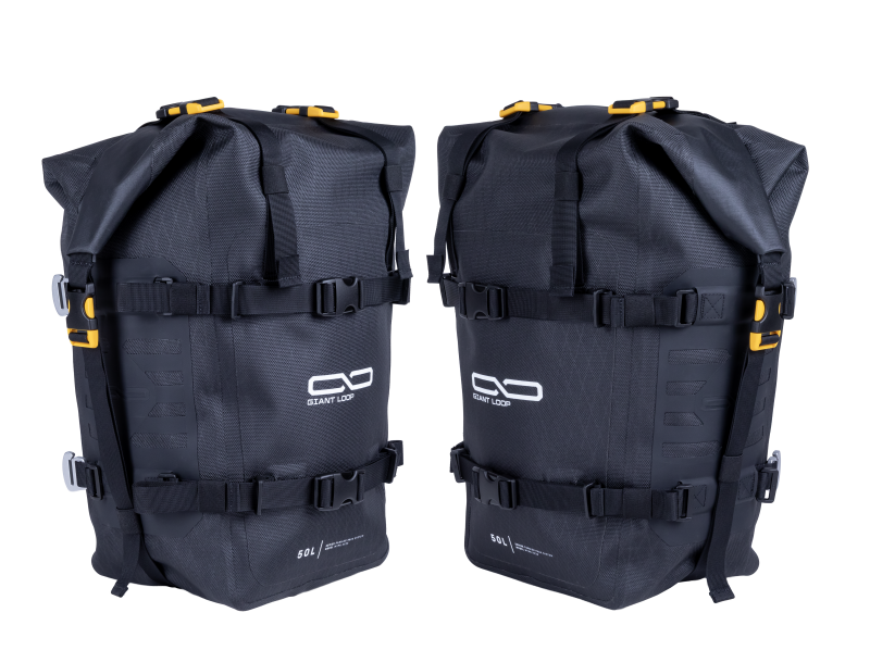 Giant Loop MotoTrekk Panniers 50L - Black for Adventure Motorcycles