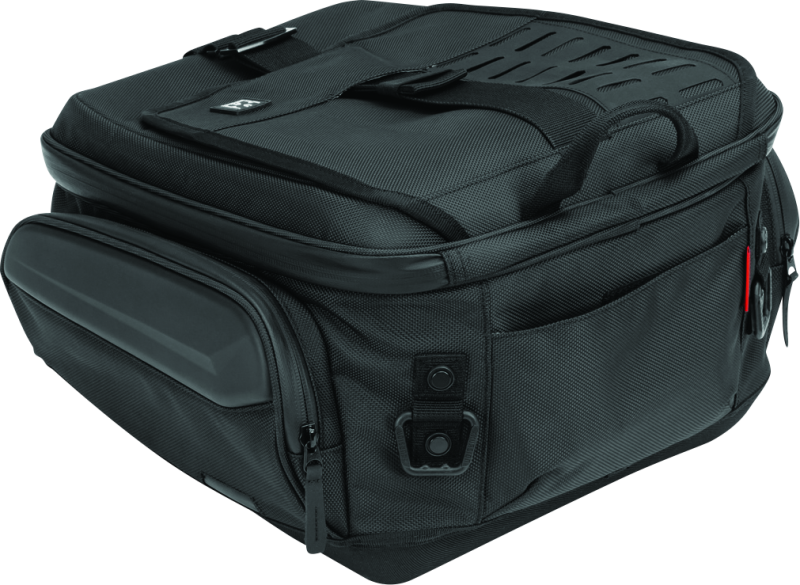 Kuryakyn Xkursion XB Ambassador Tail Bag - Versatile 25L Motorcycle Storage with Weather-Resistant Zippers and Reflective Accents