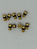 KYB Powersports Front Fork Bleed Bolt with O-Ring for Kawasaki, Honda, Suzuki, Yamaha – Brass, Pack of 10