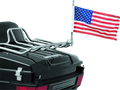 Kuryakyn Flag with Universal 1/2 Inch Vertical Mount Chrome for Powersports Vehicles