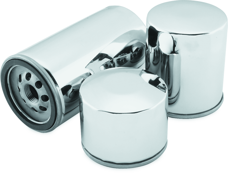 Twin Power Twin Cam and M8 Chrome Magnetic Oil Filter with Backflow Valve - Part 603600 from TwinPower