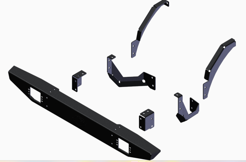 KFI Polaris Xpedition ADV/XP Bumper Rear Formed with Cut-Outs for 3-inch LED Lights, Part Number 102105