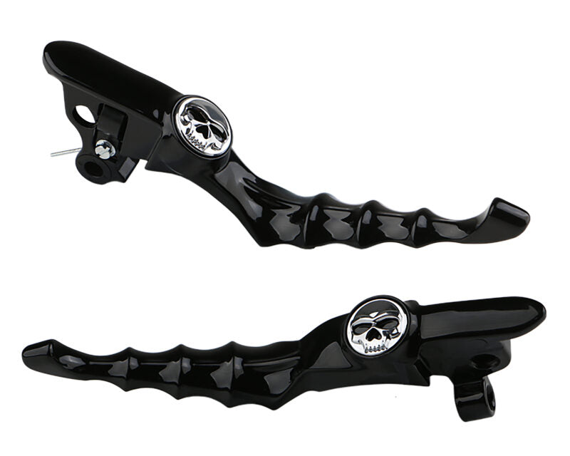 Kuryakyn Zombie Levers for Harley-Davidson Touring Models – Gloss Black, Part Number 10186-2