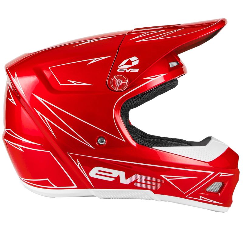 EVS T3 Pinner Youth Helmet - Medium, Full-Face Protection with Adjustable Visor and Ventilation