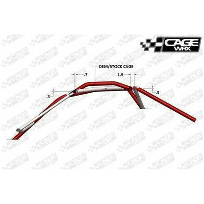 Can Am X3 Raw Assembled Super Shorty Cage with Roof