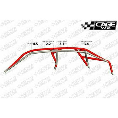 Polaris RZR Pro R 4 Raw Assembled Super Shorty Cage with Roof