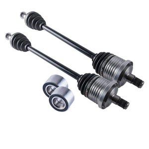 Can Am Maverick Rear Cv Axles & Wheel Bearings Set 1000