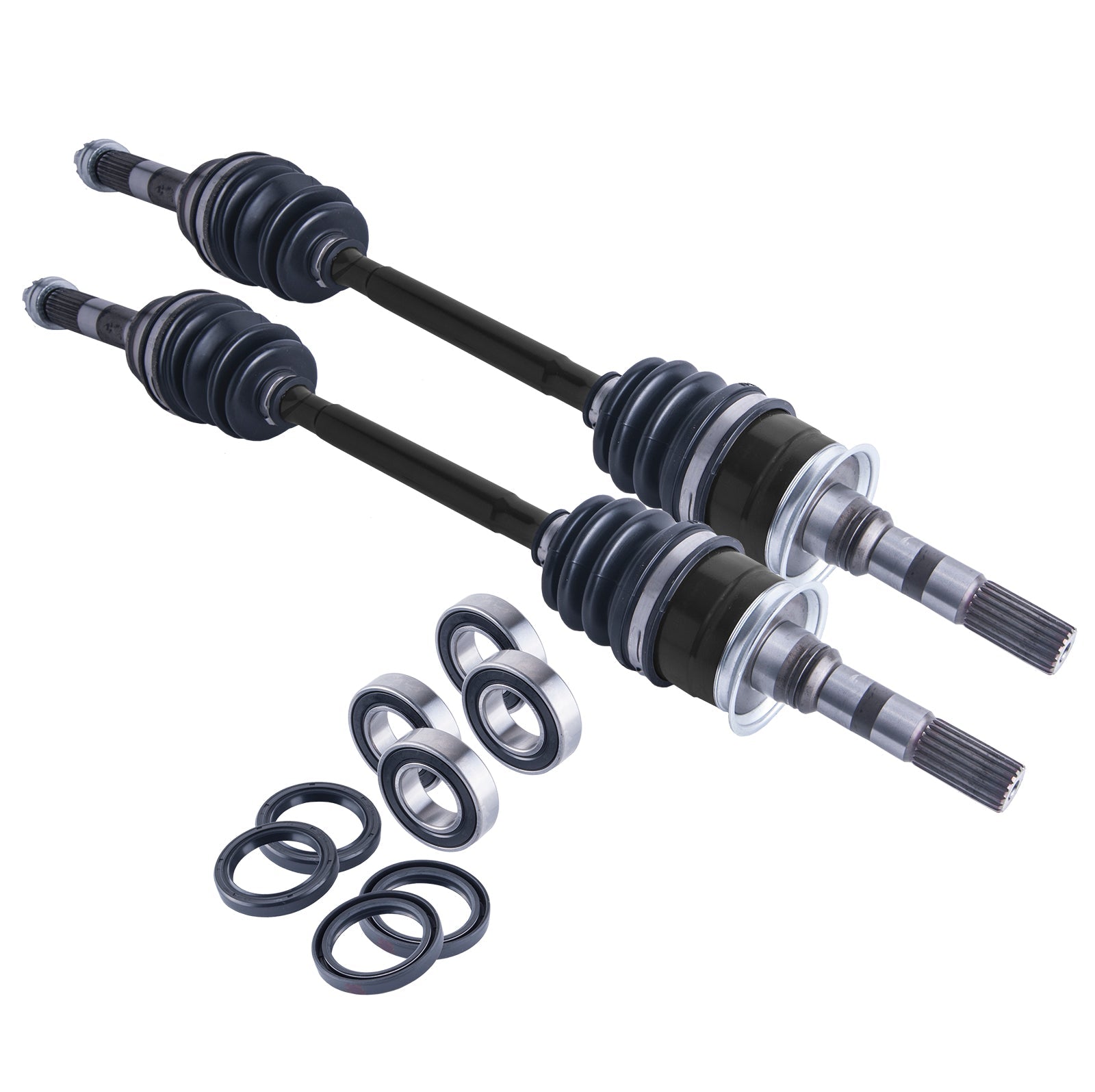 Suzuki Quv Front Cv Axles With Wheel Bearings Set 620