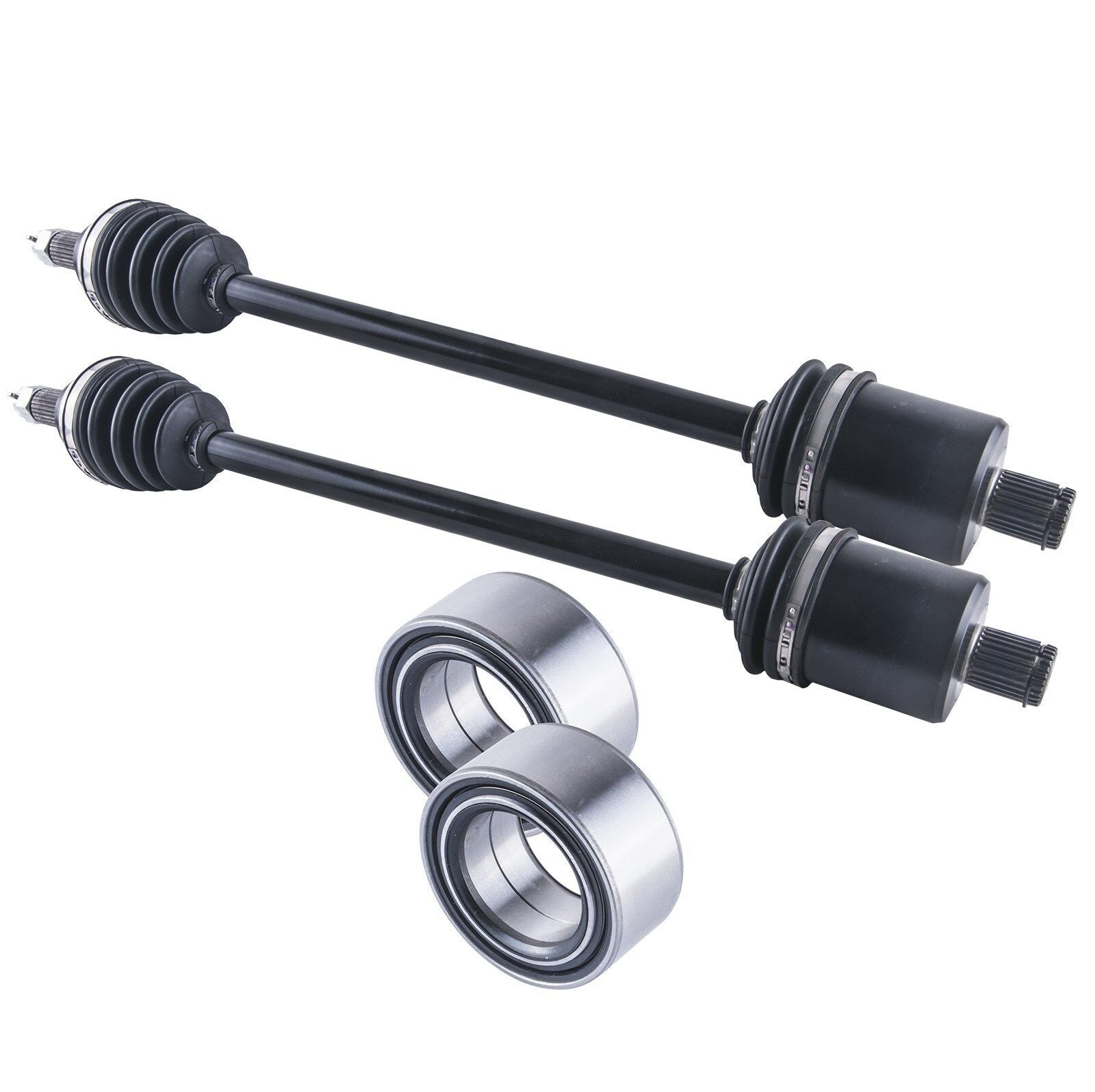 Polaris Rzr Rear Cv Axles & Wheel Bearings Set 1000 Xp