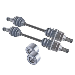 Yamaha Kodiak / Grizzly Rear Cv Axles & Wheel Bearings Set 550 / 700