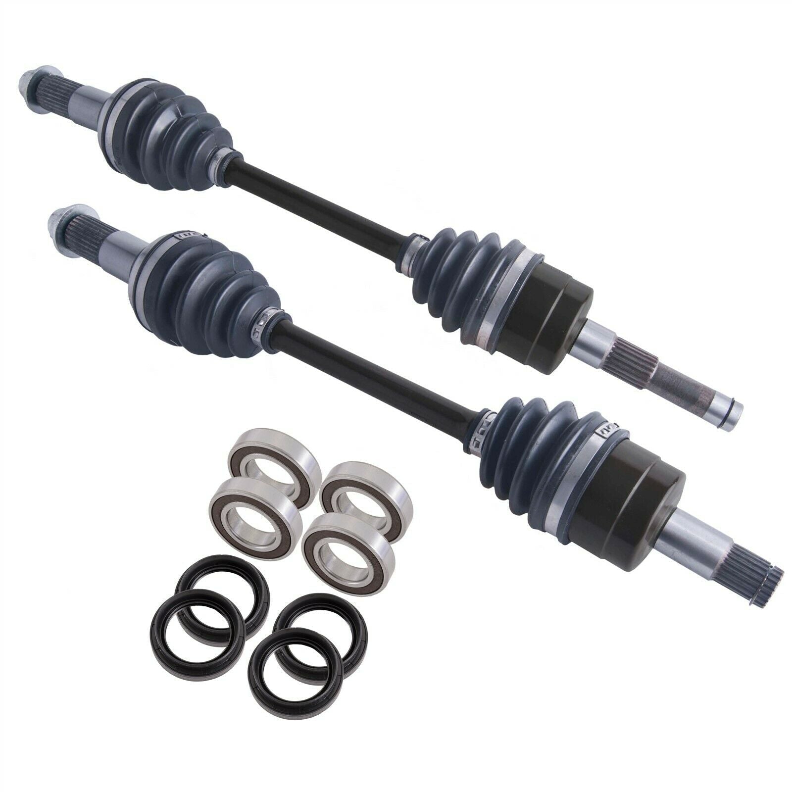 Yamaha Grizzly Front Cv Axles & Wheel Bearing Set 660